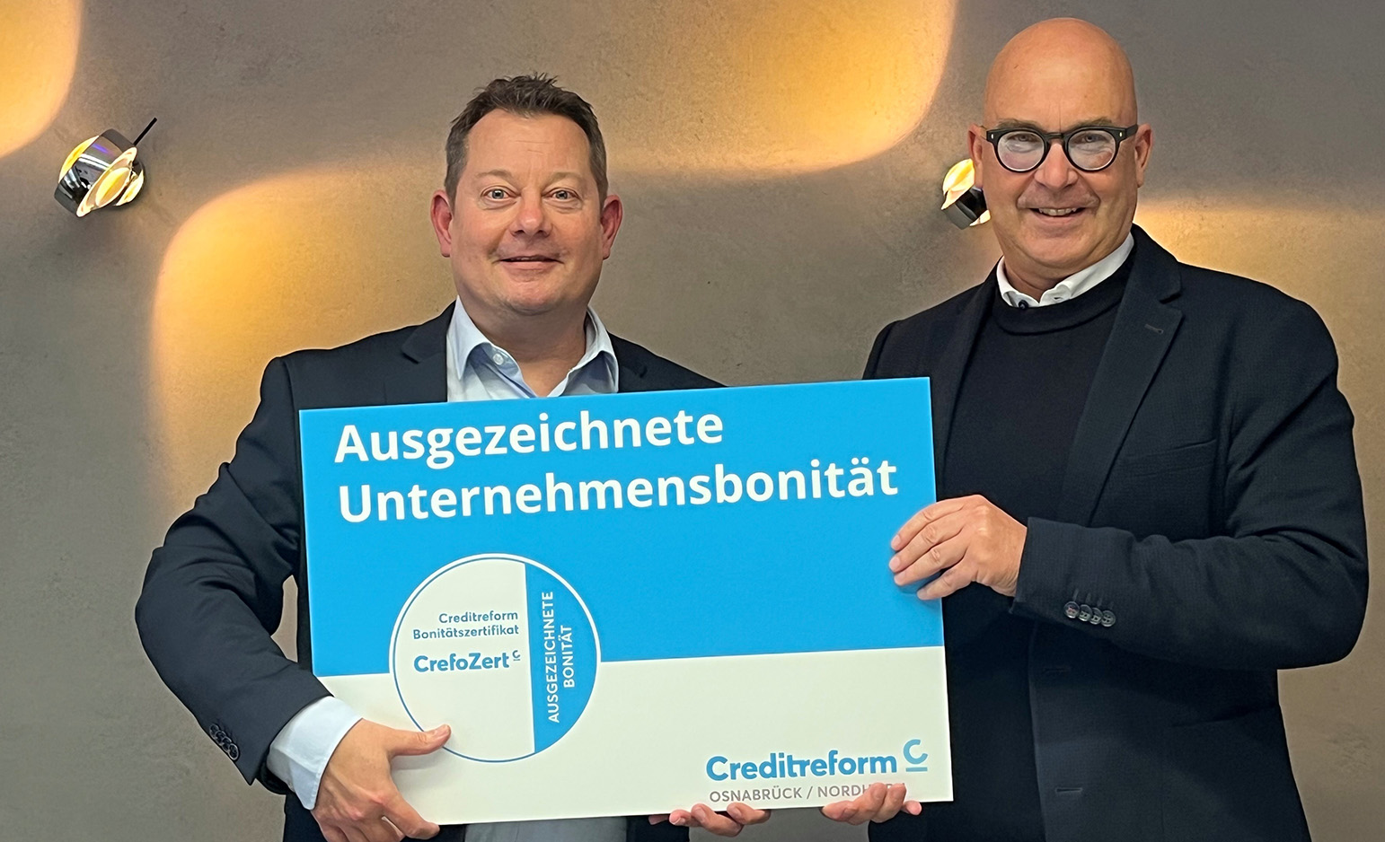 CrefoZert Übergabe am 6.11.2024 durch Creditreform